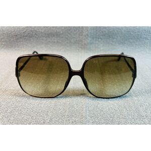 Vintage Bill Blass BB-205 Italy Oversized Sunglasses Copper Wire Frame READ